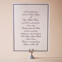 Bordure Letterpress Invitation Design Small