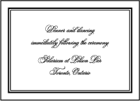 Bordure Letterpress Reception Design Small