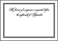 Bordure Letterpress Reply Design Small