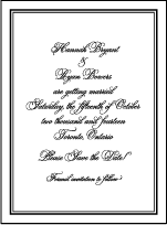 Bordure Letterpress Save The Date Design Small