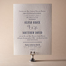 Bradford Letterpress Invitation Design Small