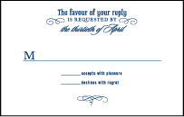 Bradford Letterpress Reply Postcard Front Design Small