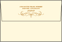 Branch Letterpress Save The Date Envelope Design Small