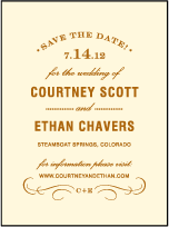 Branch Letterpress Save The Date Design Small