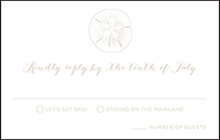 Breakers Letterpress Reply Postcard Front Design Small