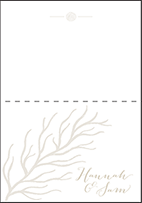 Breakers Letterpress Thank You Card Fold Design Small