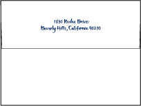 Bristol Calligraphy Letterpress Envelope Design Small