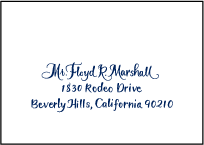 Bristol Calligraphy Letterpress Reply Envelope Design Small