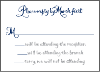 Bristol Calligraphy Letterpress Reply Design Small