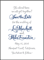 Bristol Calligraphy Letterpress Save The Date Design Small