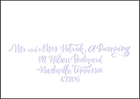 Browning Letterpress Reply Envelope Design Small