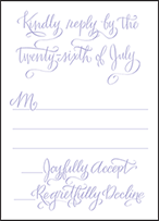 Browning Letterpress Reply Design Small