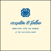 Byzantine Letterpress Reception Design Small