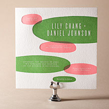 Calder Letterpress Invitation Design Small