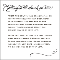 Callaway Letterpress Direction Design Small