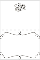 Callaway Letterpress Placecard Fold Design Small