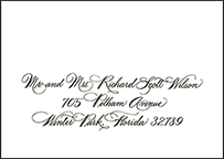 Callaway Letterpress Reply Envelope Design Small