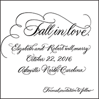 Callaway Letterpress Save The Date Design Small