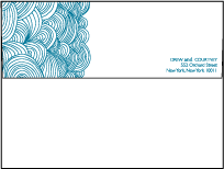 Camilla Letterpress Envelope Design Small