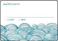 Camilla Letterpress Reply Design Small