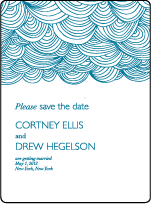 Camilla Letterpress Save The Date Design Small