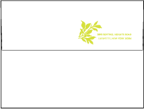 Canopy Letterpress Envelope Design Small