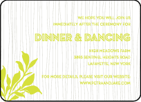 Canopy Letterpress Reception Design Small