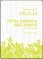 Canopy Letterpress Save The Date Design Small