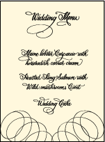 Canto Letterpress Menu Design Small