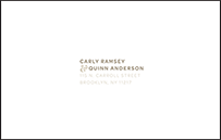Carly Letterpress Reply Postcard Front Design Small