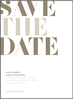 Carly Letterpress Save The Date Design Small