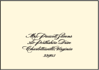 Carlyle Letterpress Reply Envelope Design Small