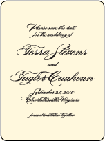 Carlyle Letterpress Save The Date Design Small