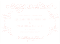Carolina Letterpress Save The Date Design Small