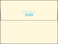 Carte de Visite Letterpress Envelope Design Small