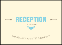 Carte de Visite Letterpress Reception Design Small
