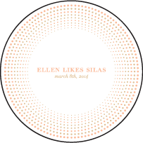 Cartoccio Letterpress Coaster Design Small