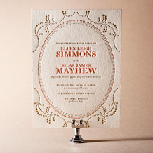 Cartoccio Letterpress Invitation Design Small