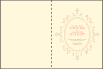 Cartoccio Letterpress Program Design Small