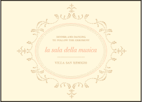 Cartoccio Letterpress Reception Design Small
