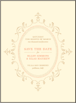 Cartoccio Letterpress Save The Date Design Small