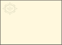 Cartoccio Letterpress Thank You Card Flat Envelope Design Small