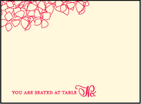 Cascade Letterpress Placecard Flat Design Small