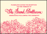 Cascade Letterpress Reception Design Small