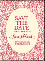 Cascade Letterpress Save The Date Design Small