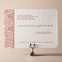 Cecilia Letterpress Invitation Design Small