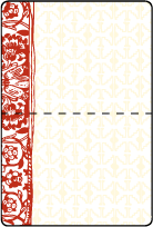 Cecilia Letterpress Placecard Fold Design Small