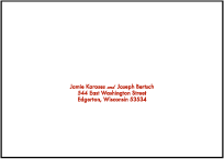 Cecilia Letterpress Reply Envelope Design Small