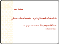 Cecilia Letterpress Save The Date Design Small