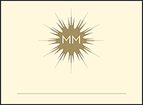 Celeste Letterpress Placecard Flat Design Small